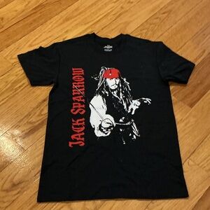 Disney Black and Red Jack Sparrow Tee